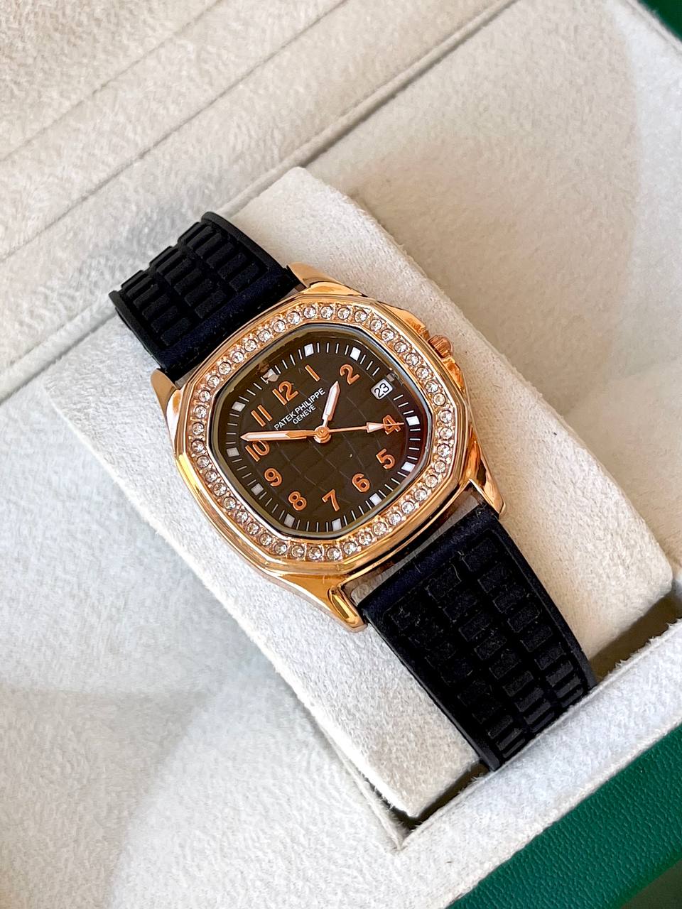 ساعة باتيك فيليب جينيف مرصعة - Patek Philippe Geneve Style Watch