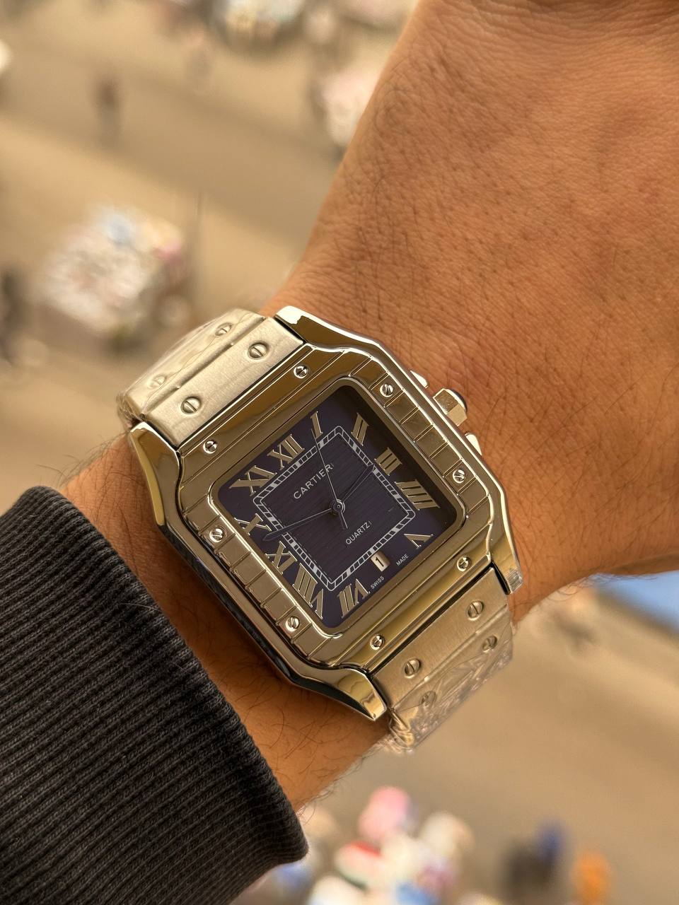 Cartier Santos Steel Watch